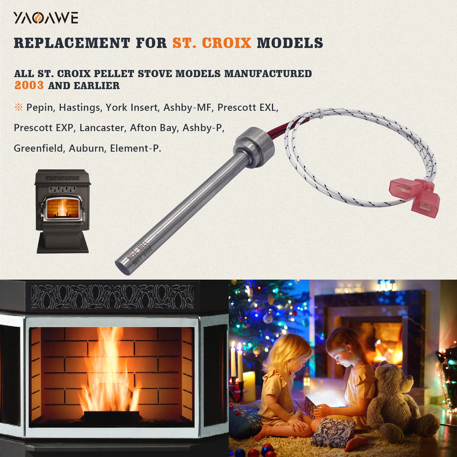 Pellet Stove Igniter Replacement for St Croix Igniter, Ignitor York Insert,  Element P, Prescott EXL, Ashby, Part #80P52727-R - AliExpress
