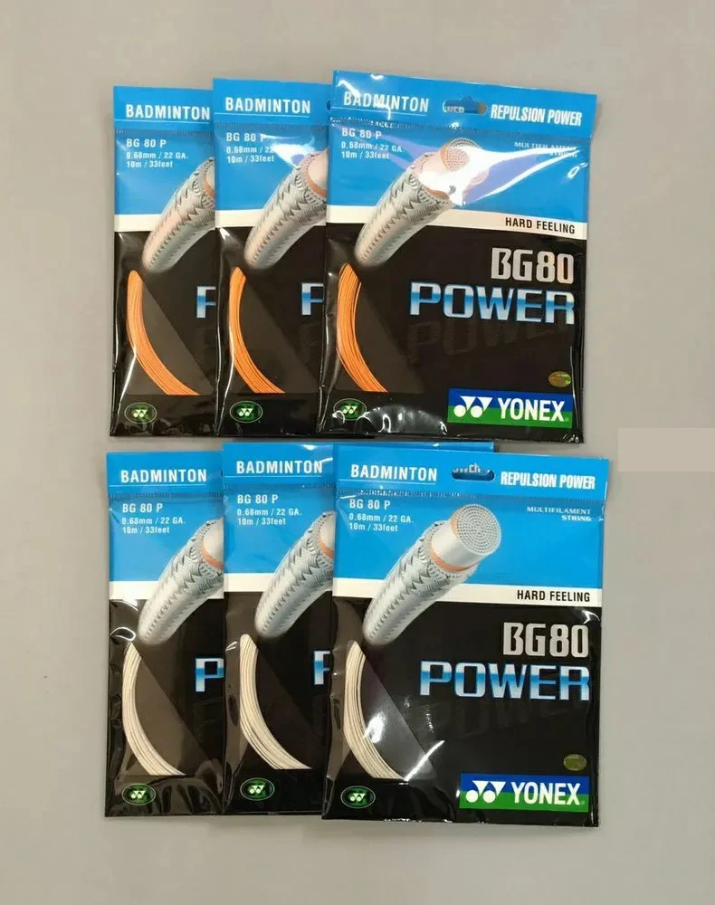 Yonex Badminton Racket Strap String BG80 POWER (0.68mm) Endurance Training Badminton String badminton string