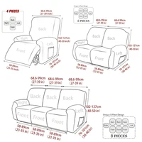 Waterproof Recliner Sofa Covers Elastic Jacquard Armchair Case Relax Chair Couch Slipcovers For Living Room Protecter 2