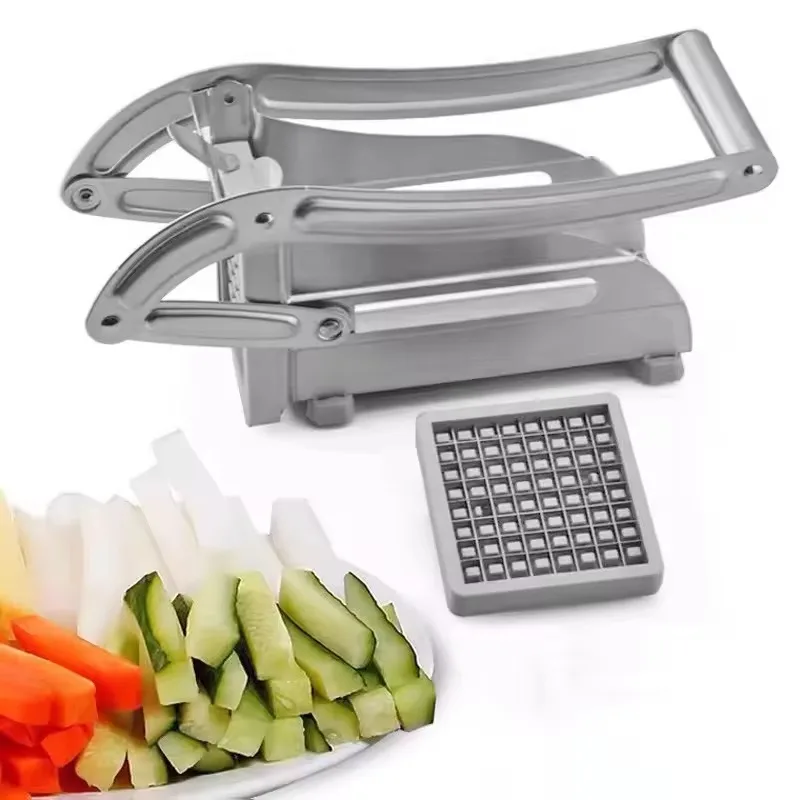 Stainless Steel Potato Cutter Manual Vegetable Cutter Potato Chips Maker French Fries Machine Slicer Kitchen Tools vegetable slicer french fry cutter