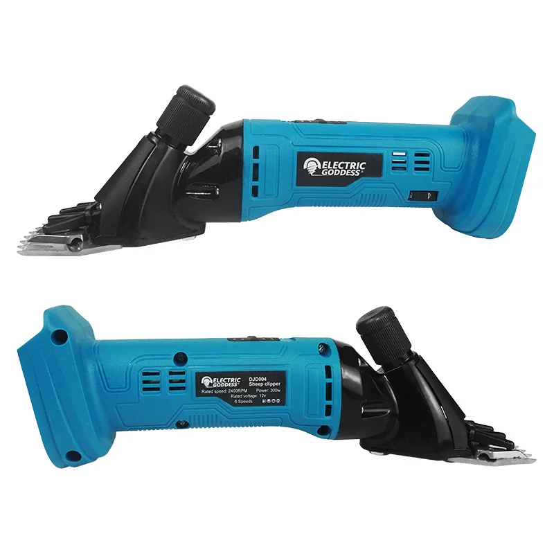 전기 여신 무선 양털 가위 300W 전기 양모 가위 염소 말털 가위 농장용 전동 공구 마키타 18V 배터리용