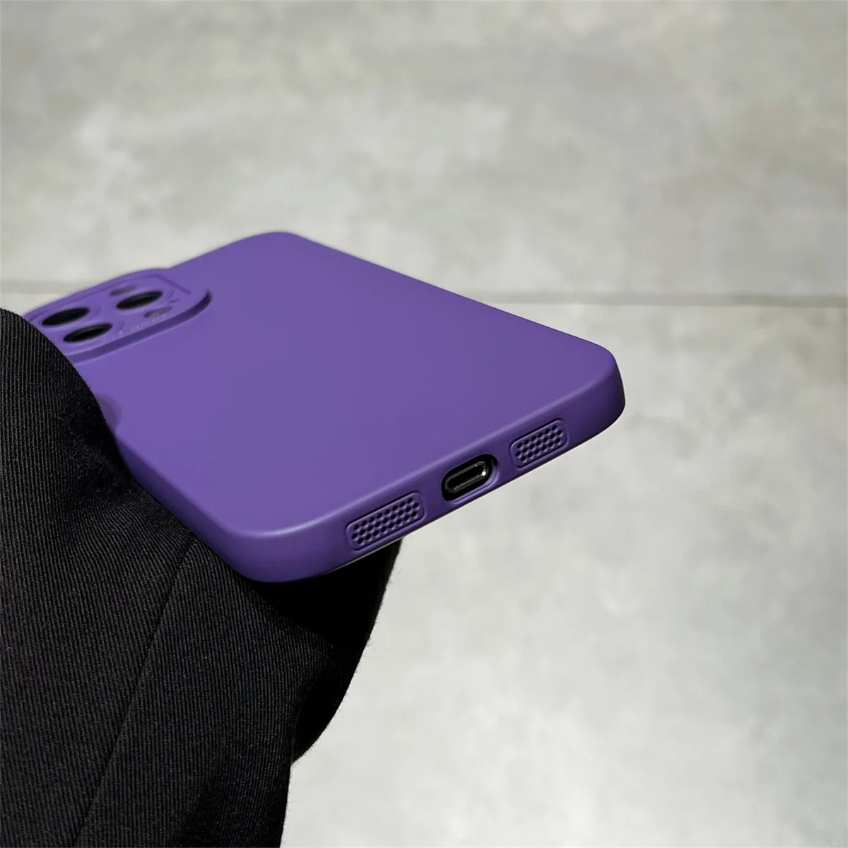 Flüssige Silikon-Handyhülle für Apple IPhone 14 11 13 15 16 12 Mini 17 Pro Max Air Plus Weiche schützende Stoßstangen-Rückseite – Detail 10