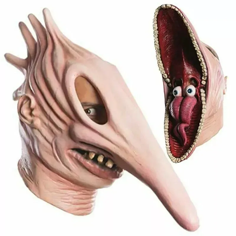 Halloween Mask Masquerade Mask Party Masks Horror Mask Face Mask 3D Face Masks 3D Printed Mask Adam Barbara Halloween Full Face Headgear Cosplay Props Carnival Masquerade Party Dress Up Fright Props Unisex Full Head Mask