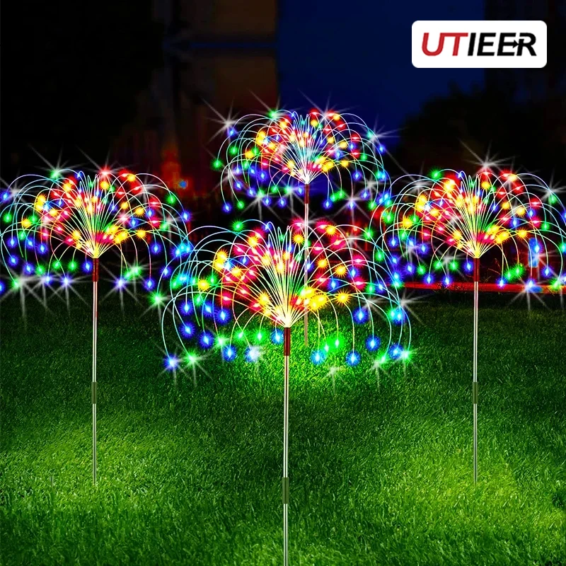 

Светодиодный фейерверк на солнечной энергии, украшение для сада, сказочные огни, водонепроницаемый уличный Одуванчик, лампа для газона, для внутреннего дворика, сада, Декор, Новинка