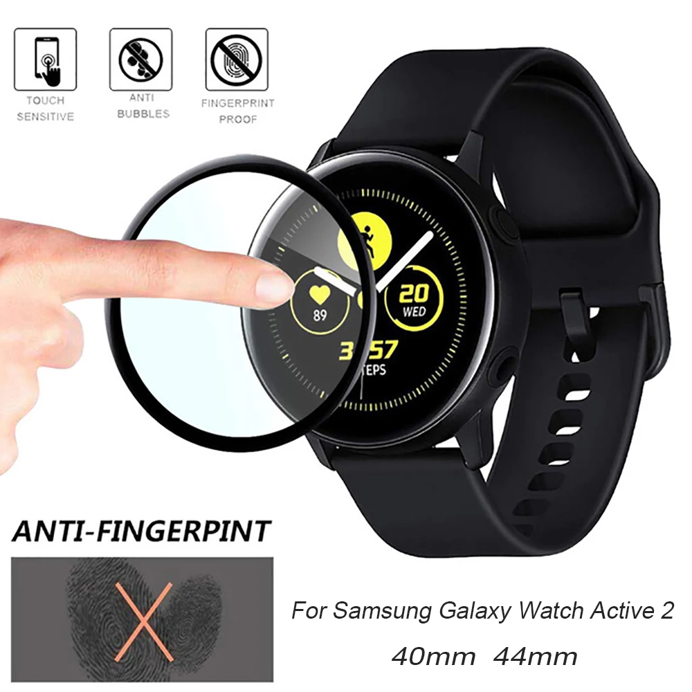 Pellicola Protettiva Per Cover Full Edge Morbida Curva 3D Per Samsung Galaxy Watch Active 2 40Mm 40Mm Active 2 Protezione Dello Schermo Pretection