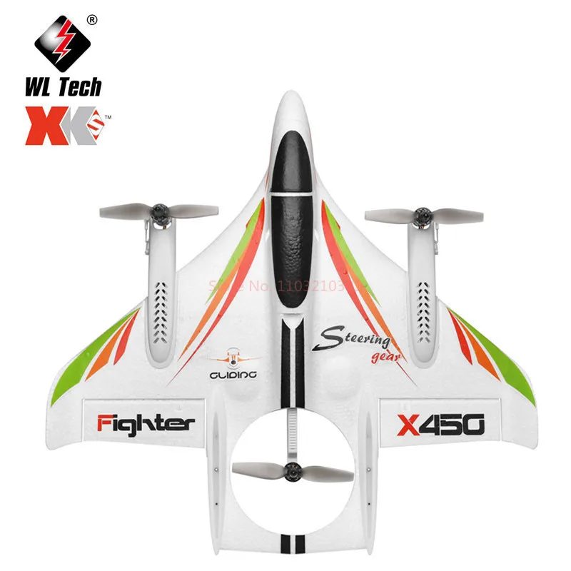 Wltoys X450 RC avion 2.4G 6CH početni planer sa LED i vertikalnim lansiranjem