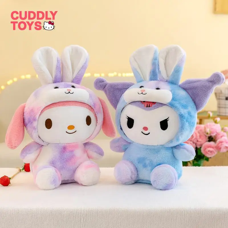 Sanrio Plush Doll Toys Kawaii Kuromi Melody Sweet Cartoon Plush Doll Soft Stuffed Anime Sanrio Cute Pillow Gifts for Kids Girls