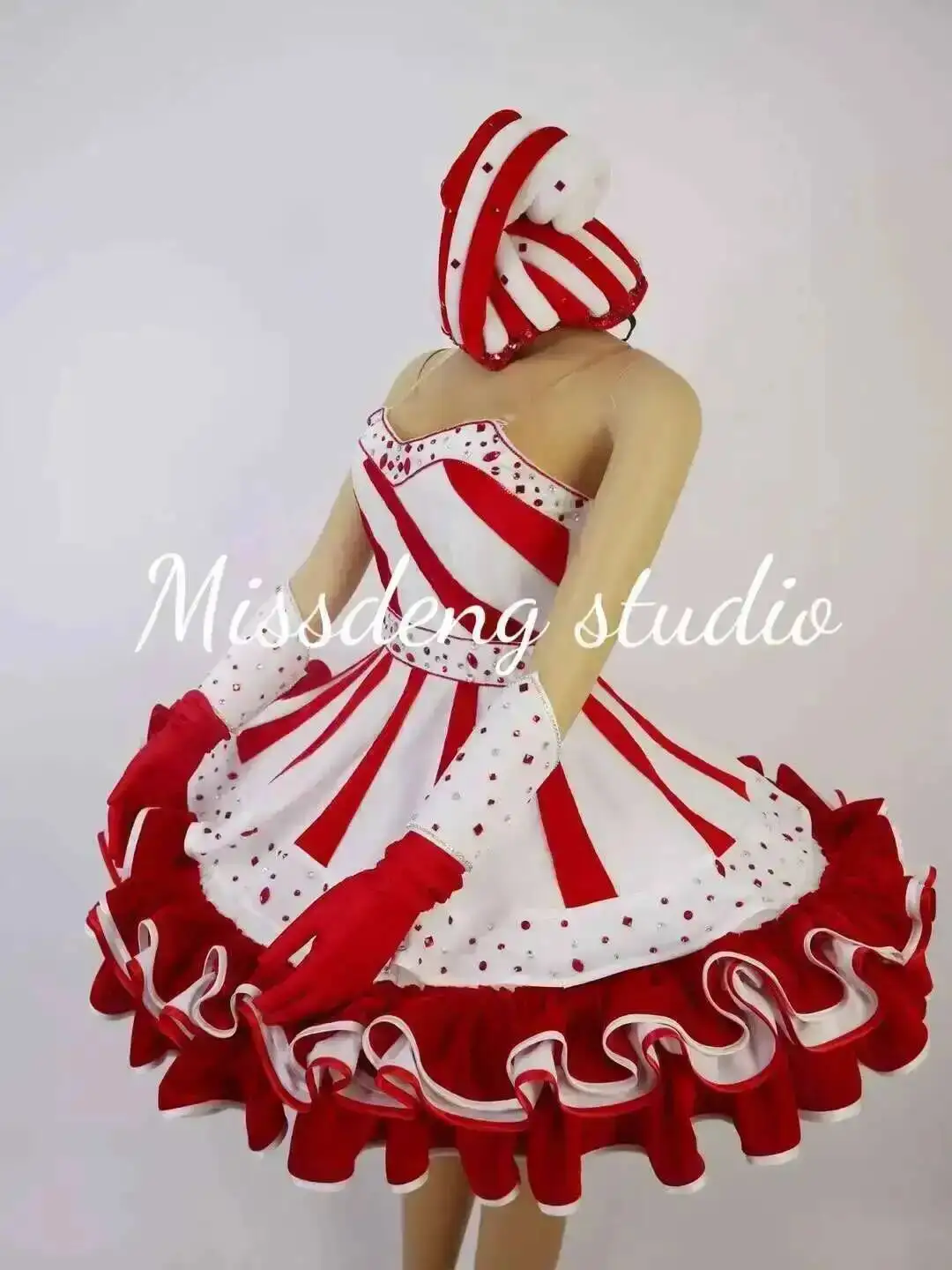 Costume da Ragazza Gelato/Caramella per Bar, Nightclub, Cosplay, Natale, Parata a Tema Dolcezza, Costume da Performance Personalizzato - immagine 5