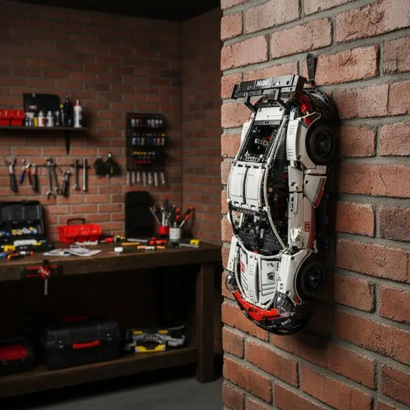 MOC 테크닉 AMG F1 W14 E 벽걸이 자동차 디스플레이 랙용 6개 상품 벽걸이 후크 (42171 벽걸이 후크)