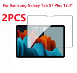 Premium Tempered Glass Screen Protector Set - Ultra Protective Film, 2 Pack (Tab S7 Plus 12.4)
