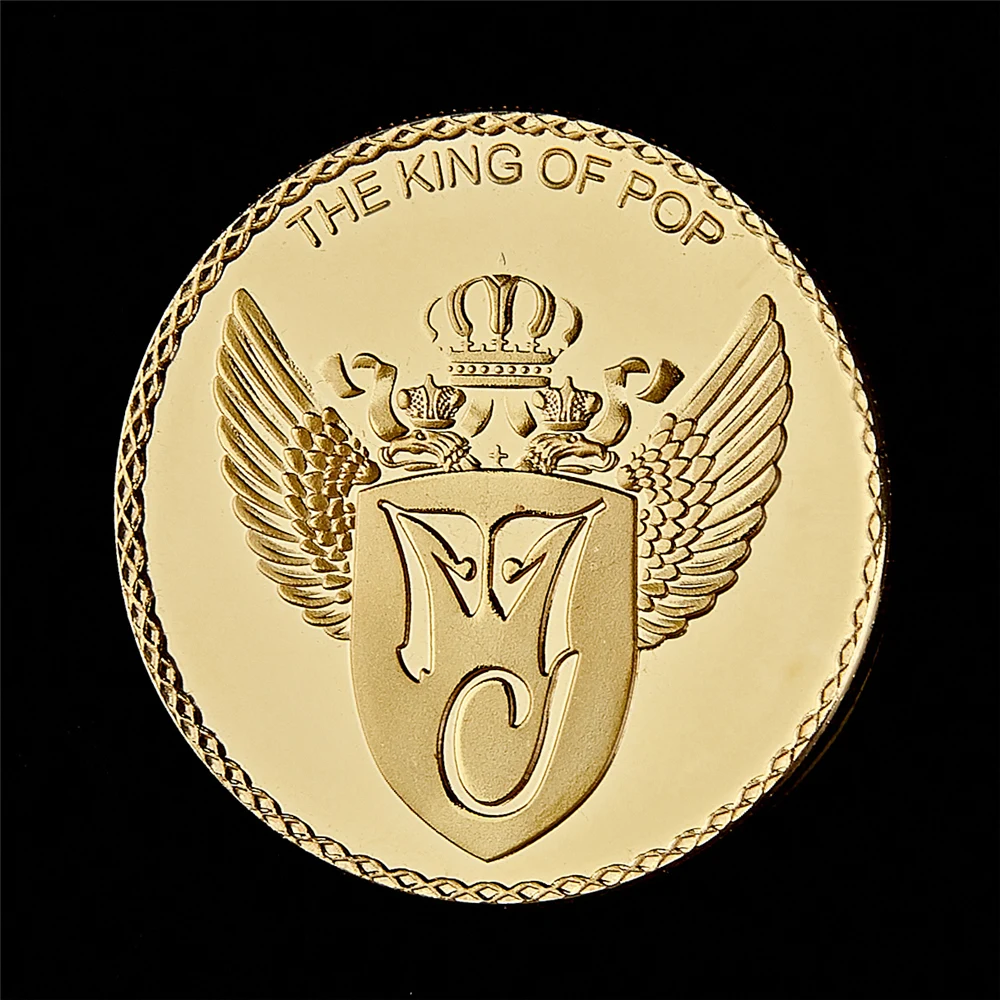 Michael Jackson The King of Pop Gold-plated Commemorative Coin Anniversary Gift Pop Collectible Coins