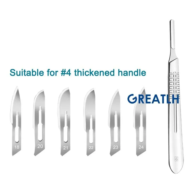 Carbon Steel Scalpel Surgical Blade Surgical Knife Tool Carbon Steel Carving Metal Scalpel Handle Tool 100pcs/1pc