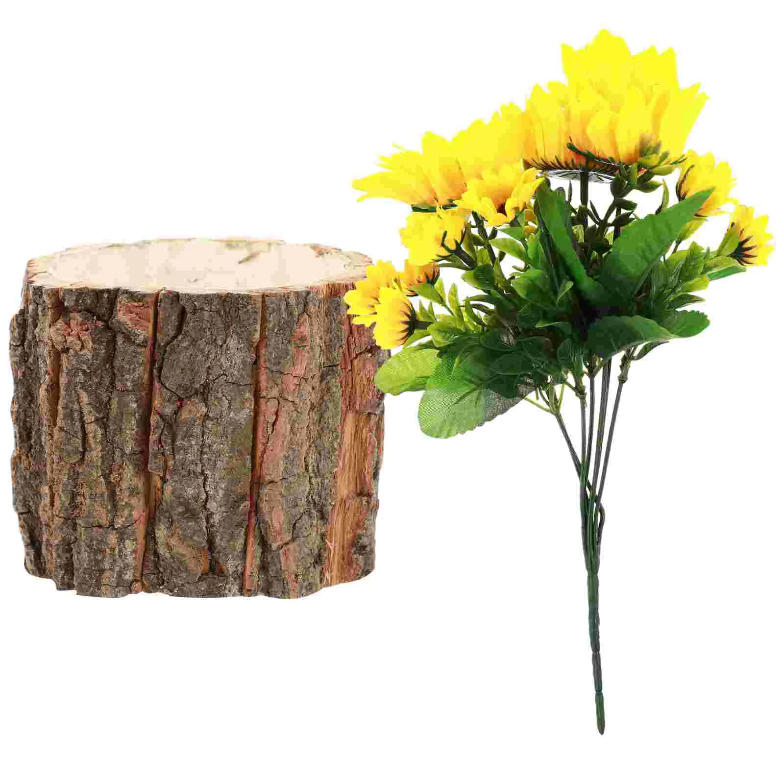

Sunflower Ornament Home Decor Desktop Fake Green Plant Simulation Artificial Plants