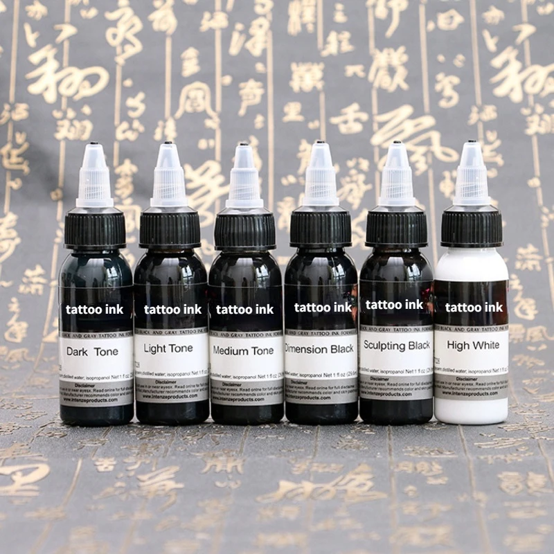 30ML/Bottle Professional Tattoo Pigment Ink Permanent Tattoo Painting Supply for Body Beauty Art