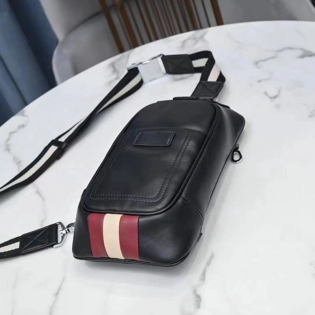 Luxury B Style Shoulder Bag Men's Casual Business Shoulder Bag Crossbody Bag Leather High Quality Men Chest Bag