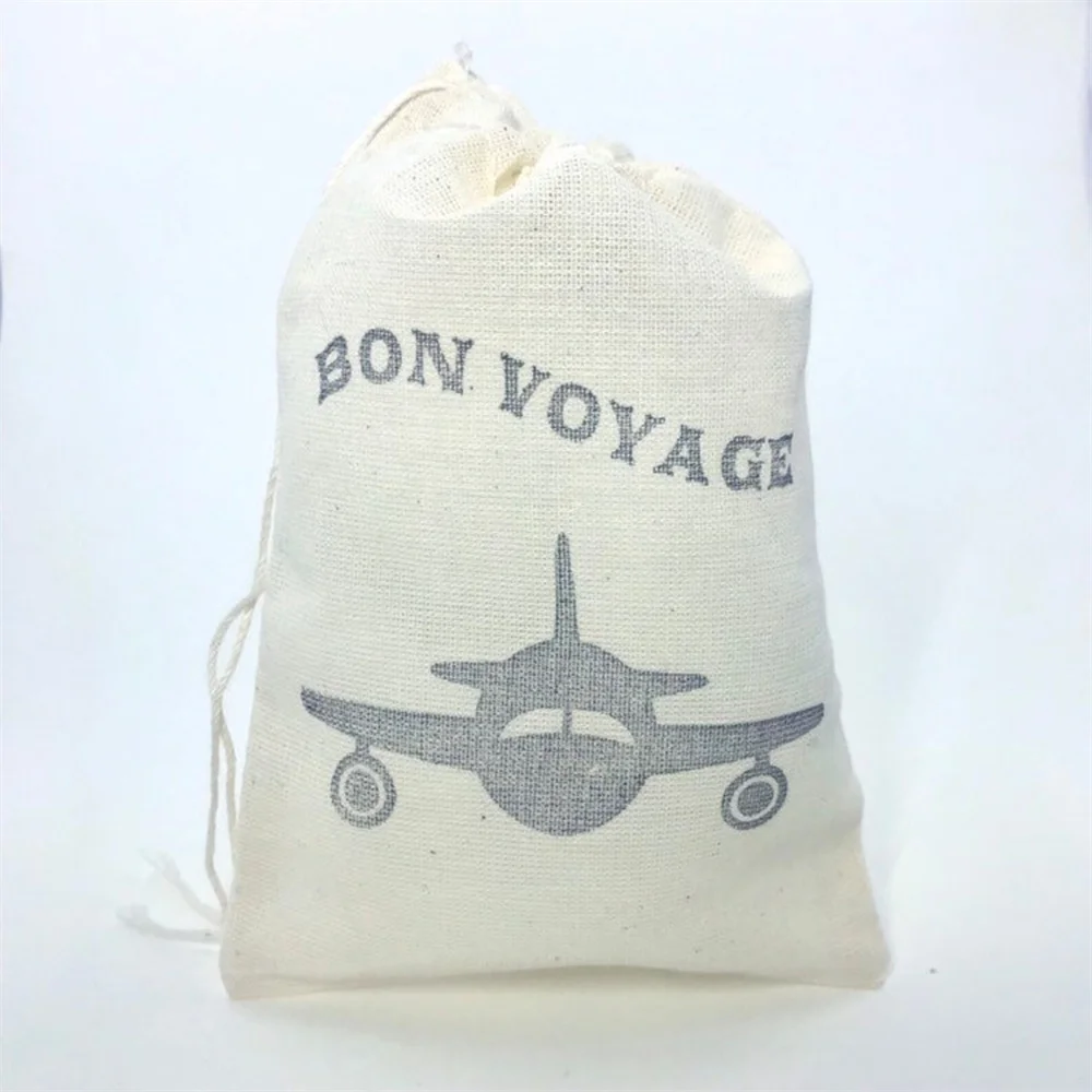 

20PCS Airplane Bon Voyage Favor Bags Aviation Wedding Welcome Party Bags Baby Shower Pilot Retirement Goodie Gift Bags Candy