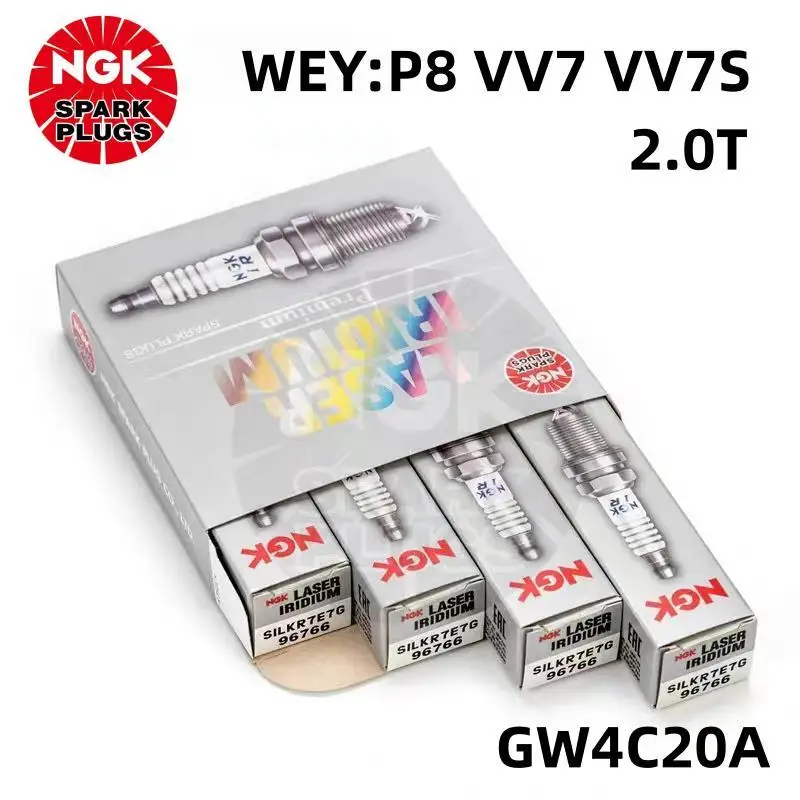 

Original NGK 96766 SILKR7E7G 3707100XEC42 Laser Iridium Platinum Spark Plug For Haval H7 H7L WEY P8 VV7 VV7s/c 2.0T GW4C20A