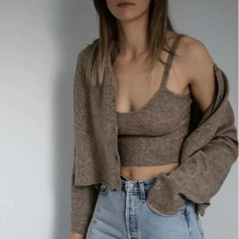 

New Spring Women Cardigan Knitted Casual O-Neck Sweater Winter Female Fashion Solid Long Sleeve Single Breasted Streetwear Tops