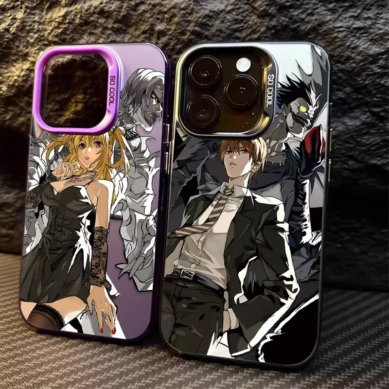 Stylish Anime-Inspired Death Note Phone Case Featuring Misa and Light Yagami