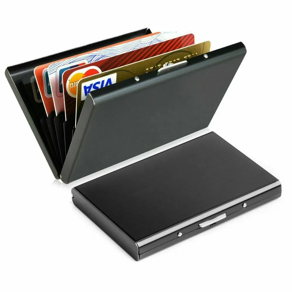 Sleek RFID Blocking Slim Aluminum Card Holder Wallet