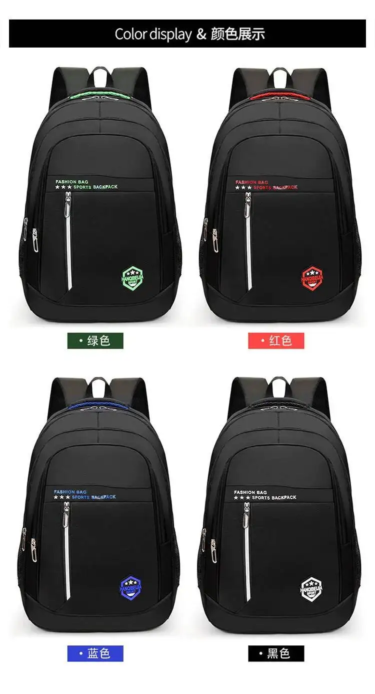 Doppelte Umhängetasche für Herren im Angebot Rucksack Herren Herbst und Winter New College High School Junior High School Student Schultasche – Detail 4