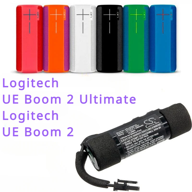 Batteria 2600Mah/3400Mah 00798-601-8207 Per Logitech Ue Boom 2, Ue Boom 2 Ultimate