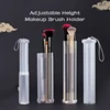Transparent Adjustable Height Makeup Brush Holder Display Storage Cup Organizer With Lid Dustproof Toiletry Package Box 3