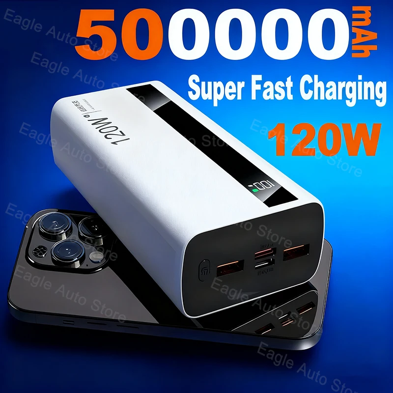 Portable High Capacity Power Bank with Fast Charging