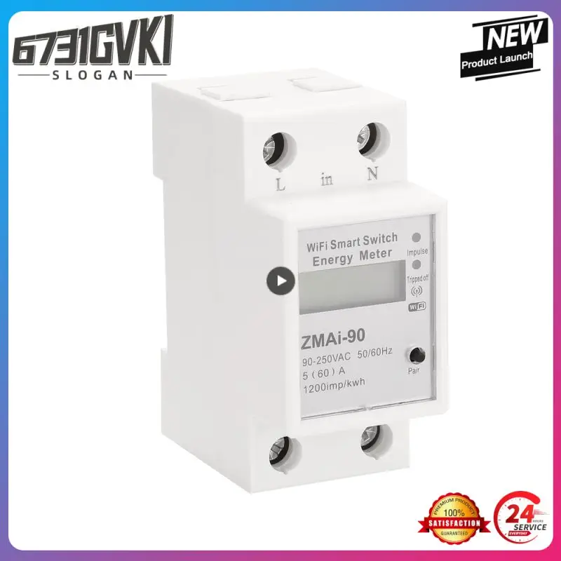 

Умный выключатель, измеритель энергии, вольтметр, ваттметр, мощность 90 Wi-Fi, работает с приложением Alexa