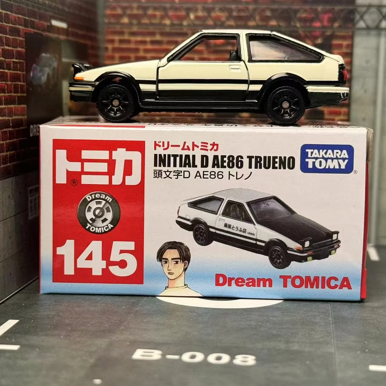 Dream Tomica NO. 145 Initial D AE86 TRUENO Toyota Takara Tomy