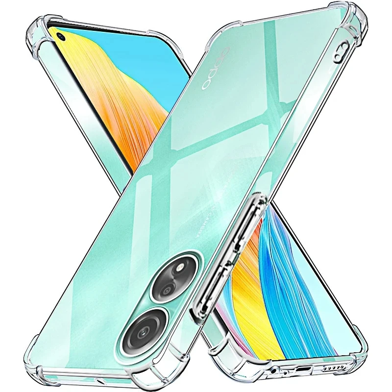 PEIYE Cover Super Colorata Per Oppo A98 5G, Traslucido Silicone TPU