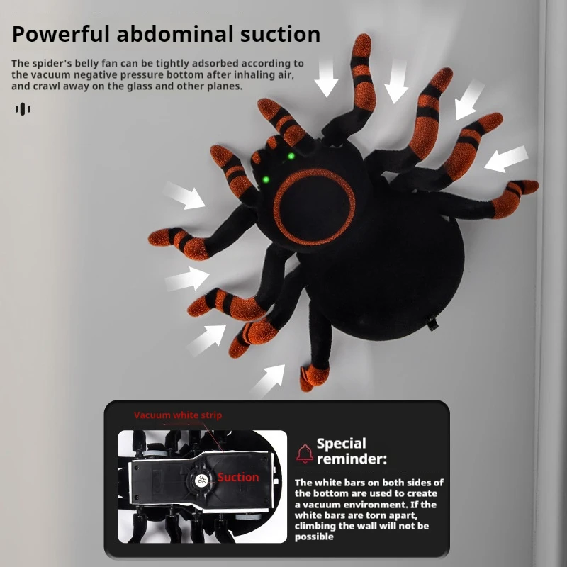 2024 New 2.4g Wireless Remote Control Simulation Wall Climbing Spider Land Wall Climbing Dual-Mode Children'S Remote Control Toy 3