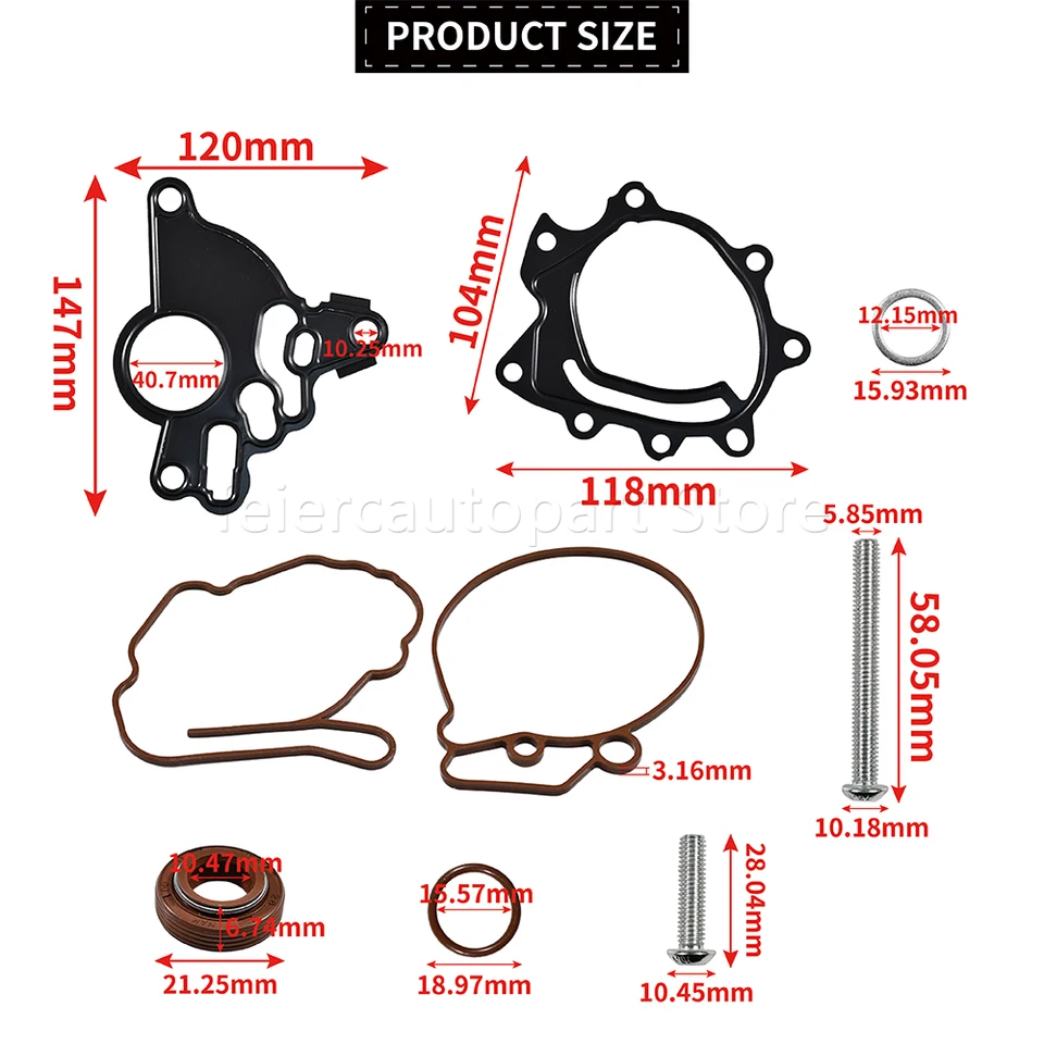 Kit Riparazione Pompa Vuoto Carburante - Compatibile VW Skoda 2.0 TDI, Codici 03G145209, F009D02804, Ecc. - Foto 13