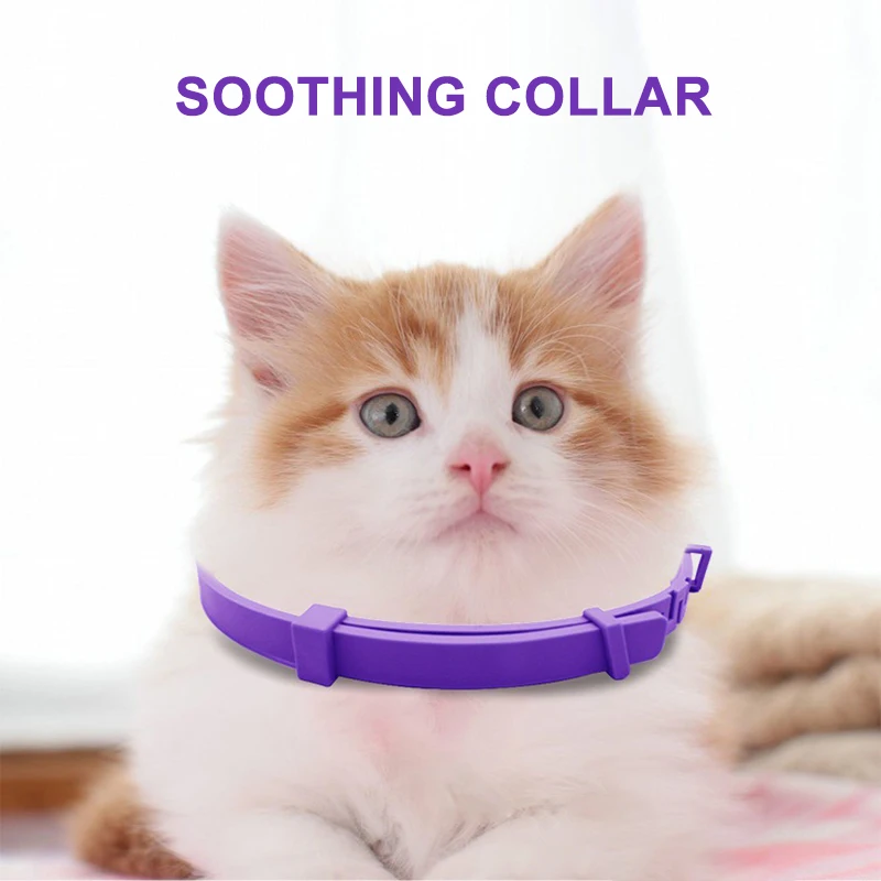 

Pet Calming Collar Adjustable Comfortable Collars Effective Relieve Anxiety Stress Dog Cat Accessories Pets Supplies