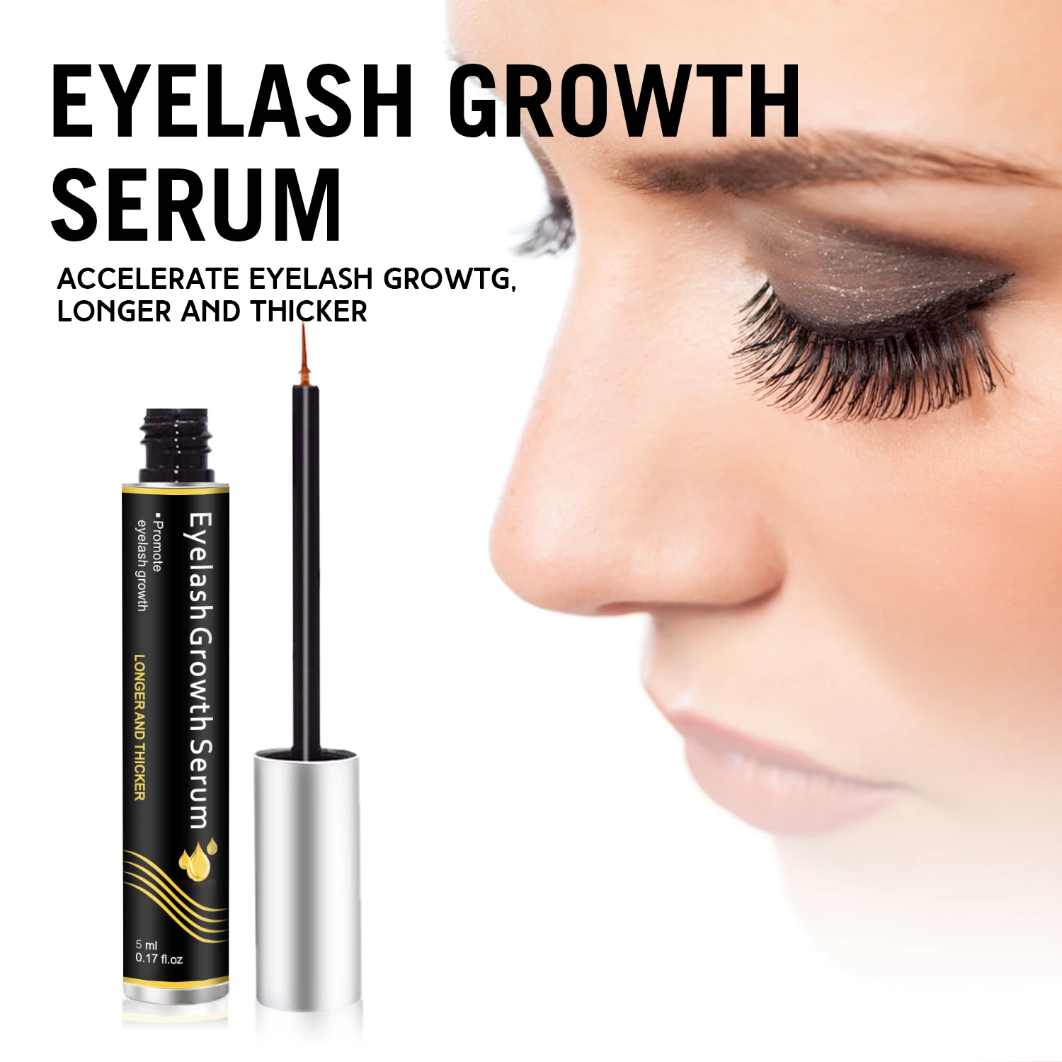 

7Days Fast Eyelash Growth Serum Eyebrow Enhancer Products Longer Fuller Thicker Lashes Eyelashes Enhancer Care For Women Men 5ml