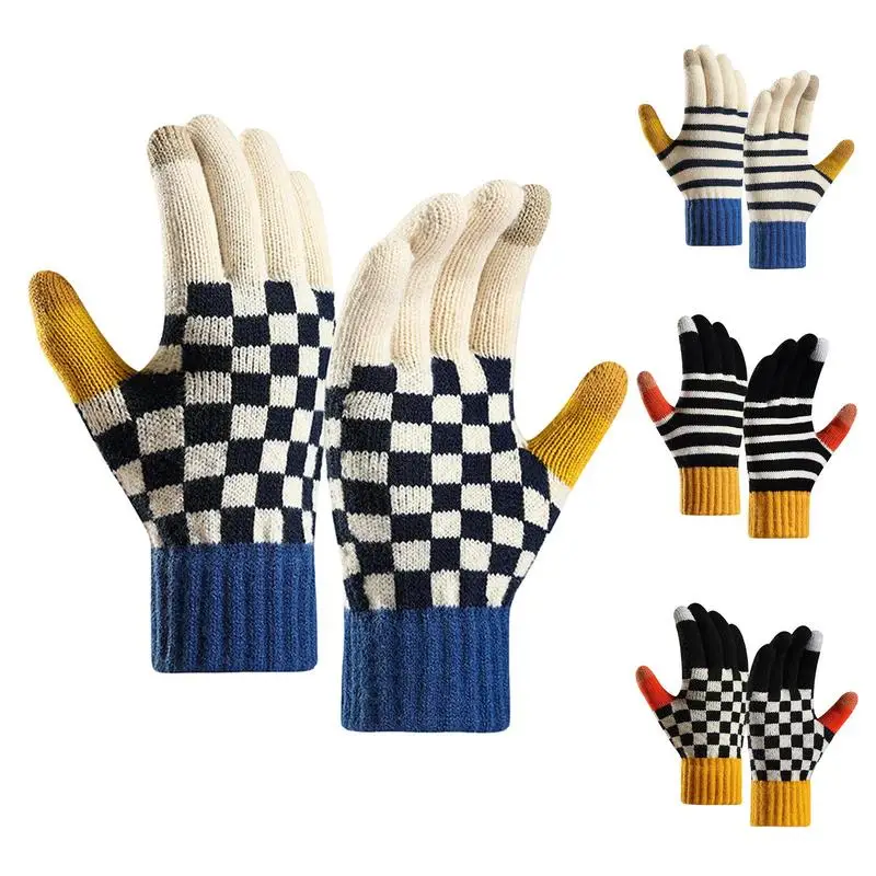 

Knit Gloves Touchscreen Winter Texting Gloves For Men Women Stretch Gloves Stretchy Warm Knit With And Soft Knit Lining Hand