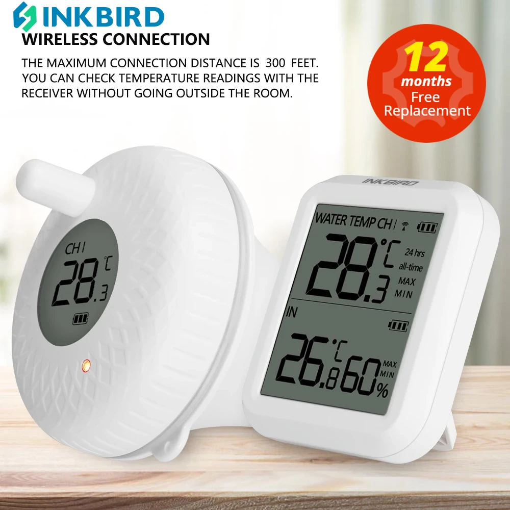 INKBIRD IBS-P01R Wireless Floating Pool Thermometer Pet Bath for Swimming  Pool, Bath Water, Spas, Aquariums & Fish Ponds - AliExpress