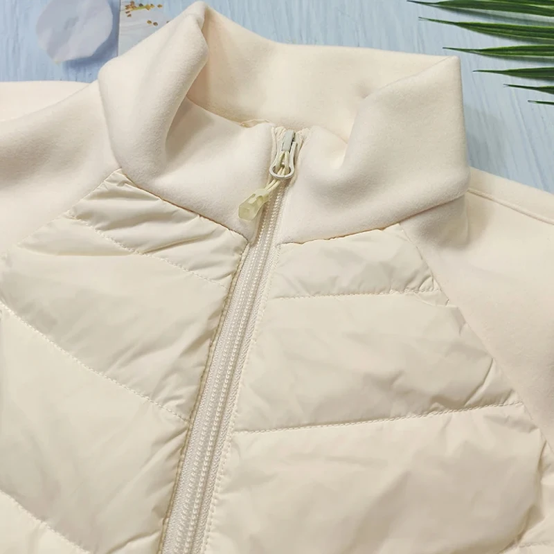 MXLLINA Autumn Winter Horse Riding Down Jackets Women Warm Thickened Velvet Equestrian Coat Zipper Long Sleeves Sport Tops 5
