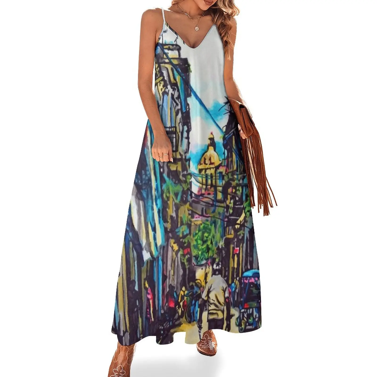 

Havana, Cuba No. 2 Sleeveless Dress dresses korean style Dress for girls