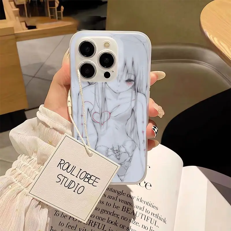 Japan Y2K Anime Girl Silicone Phone Case
