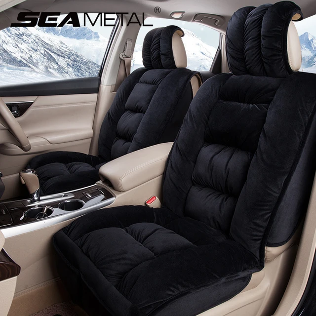 Winter Verdicken Samt Auto Sitzbezüge Universal Fit Weiche Nicht Rutsche  Kissen Qualität Luxus Auto Innen für Fahrzeug Auto Sitz pad - AliExpress