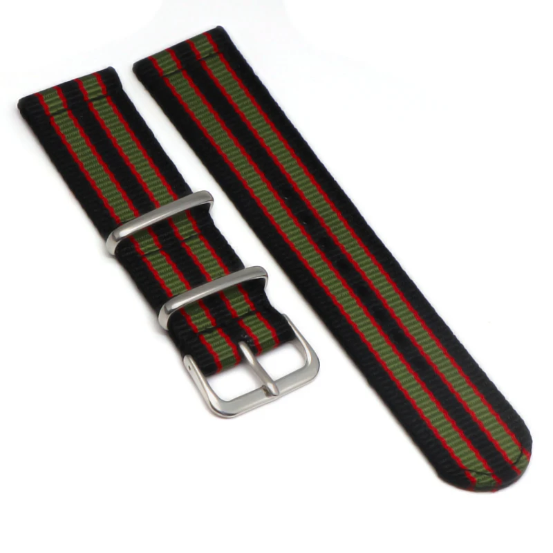 Versatile Nylon Watch Strap in Solid Colors