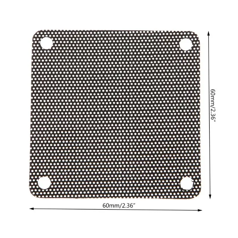 Pc fan protector 5PCS PVC Fan Dust Filter PC Dustproof Case Cuttable Computer Mesh Cover 40mm 50mm 60mm 70mm 80mm 90mm 120mm 140mm Mesh Black