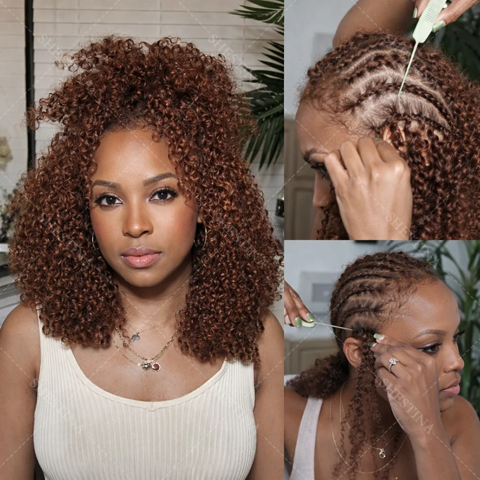 Chocolate Brown Small Spirals Curly Crochet Hair