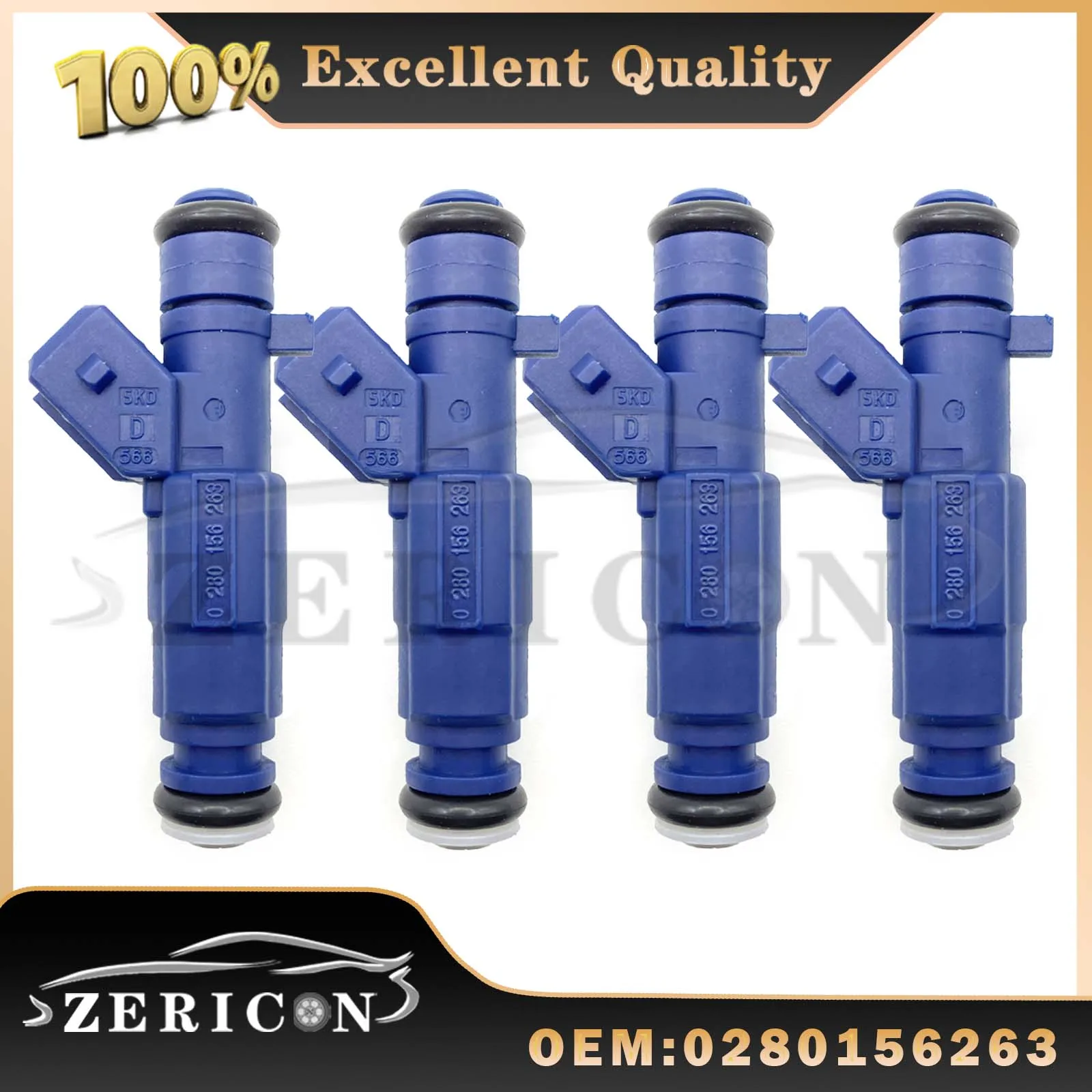 

4PCS/lots 0280156263 Auto Car Fuel Injectors Nozzle for Chery Elegant 473 For BYD OEM 371QA-1121020 Car Accessories