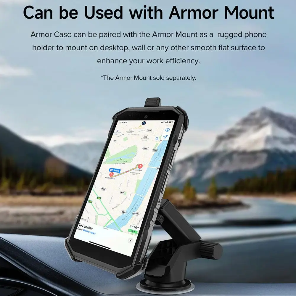 Back Clip Phone Case For Ulefone Armor X32 / X32 Pro Ulefone Back Clip Phone Case with Carabiner