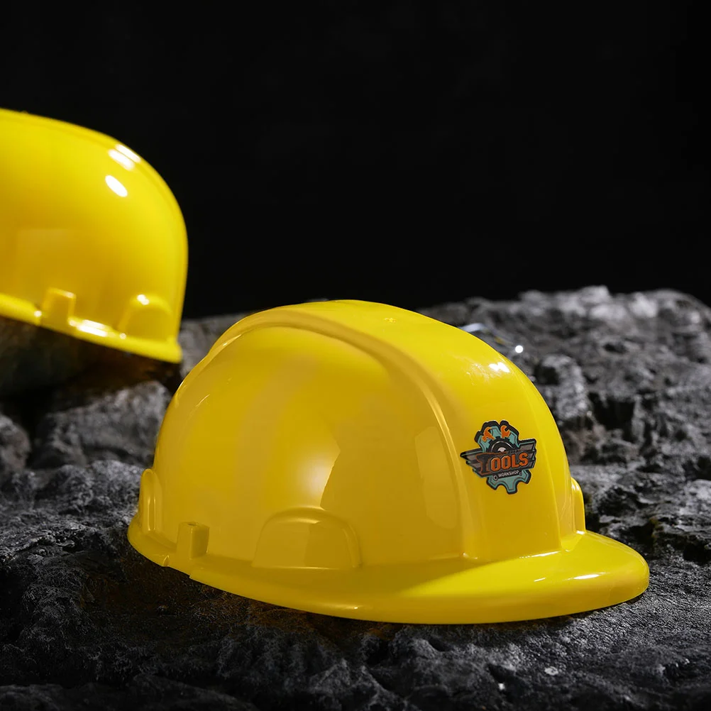 

Construction Hats Kids Play Fancy Dress Construction for Kids Yellow Construction Hats for Party Construction Safety Toy