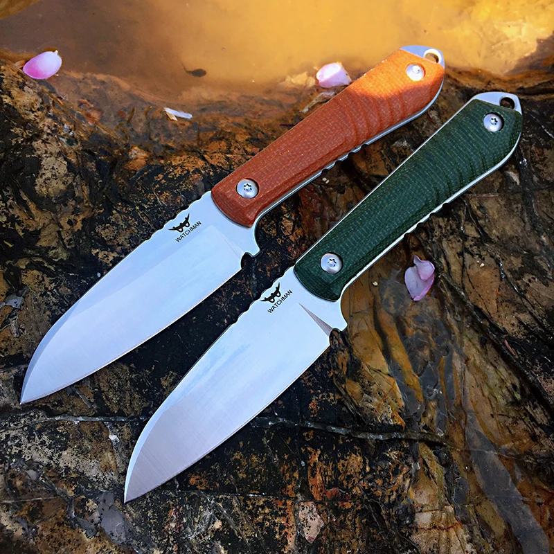 Watchman Knife WF206 Fixed Blade Knives Hunting Fishing Sheath Knives 14C28N Blade