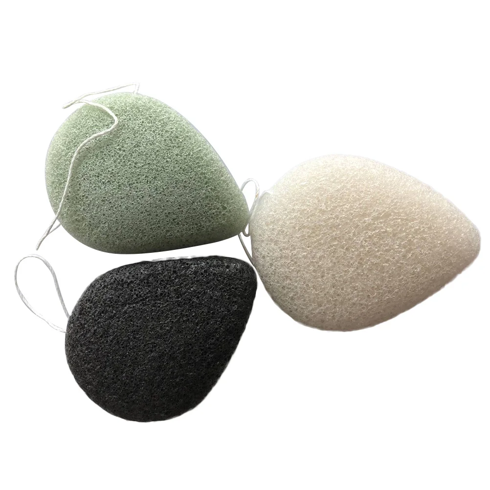 

3pcs Drop Shape Facial Sponge Face Cleansing Exfoliating Skin Body Massage Tool Facial Cleanser Cleaning Facial Sponge For Women