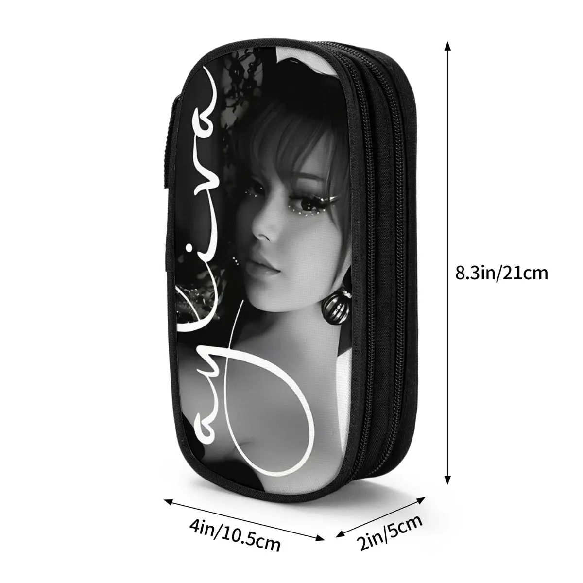 Large-capacity Pencil Pouch Ayliva In Liebe Tour 2024 Office Accessories Double Layer Pencil Bag Women Makeup Bag Amazing Gift 3